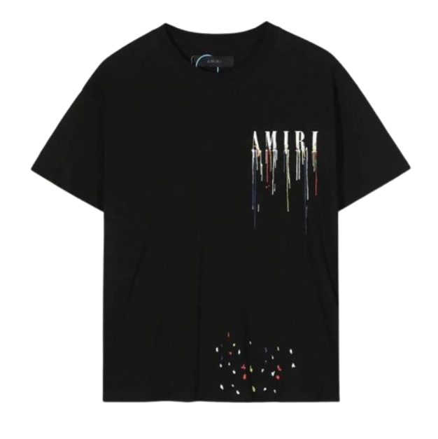 Amiri black rep t-shirt with colorful graphic – CNFans item